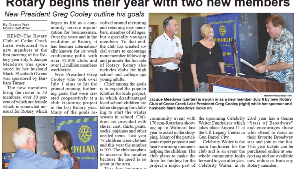 Rotary New Members