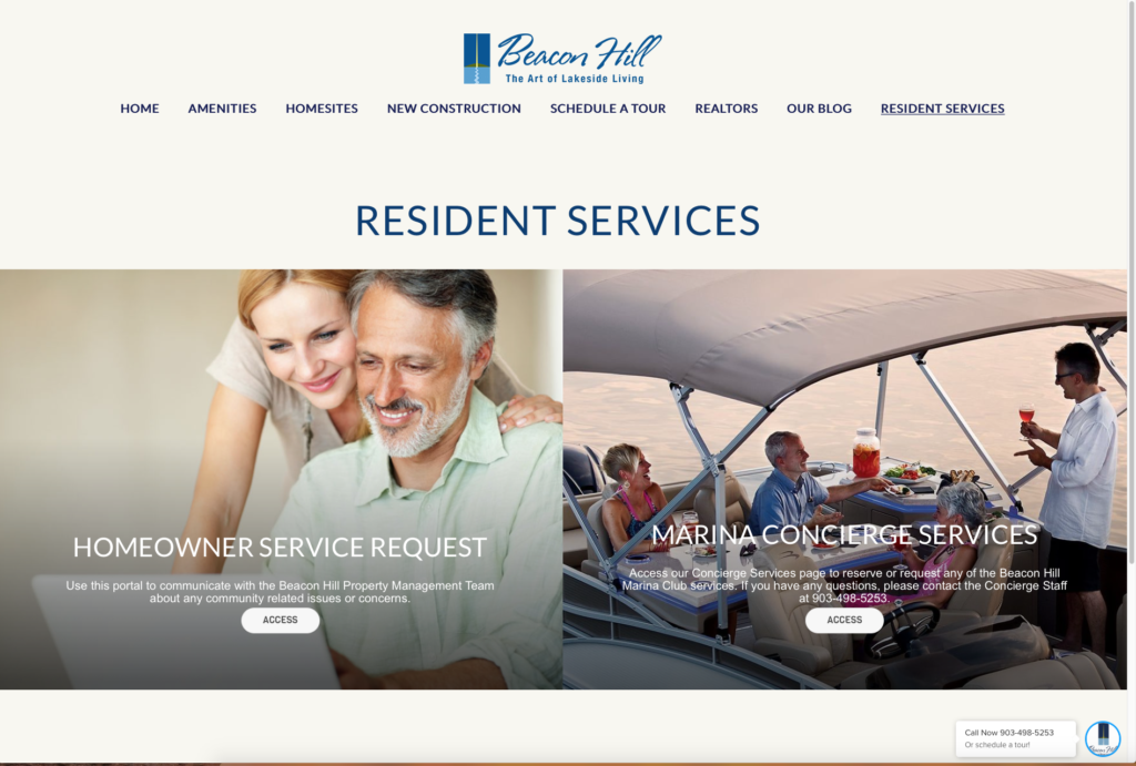 Resident Services at Beacon Hill on Cedar Creek Lake