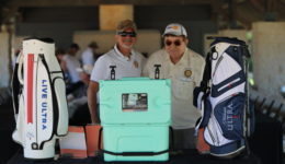 Cedar Creek Lake Rotary President, Greg Cooley, and Golf Committee Chairman, Mark Meadows.