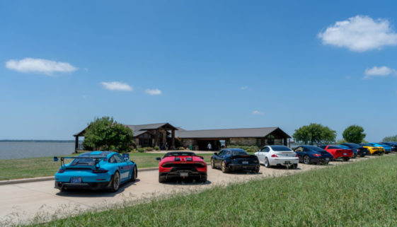 Supercars in Dallas at Beacon Hill on Cedar Creek Lake