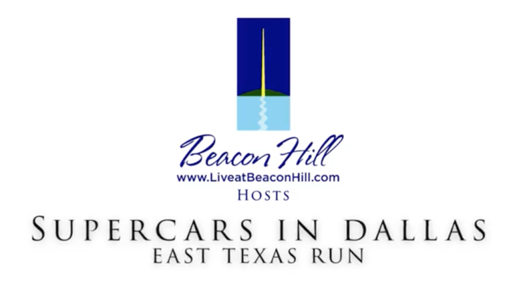 Supercars in Dallas East Texas Run at Beacon Hill on Cedar Creek Lake